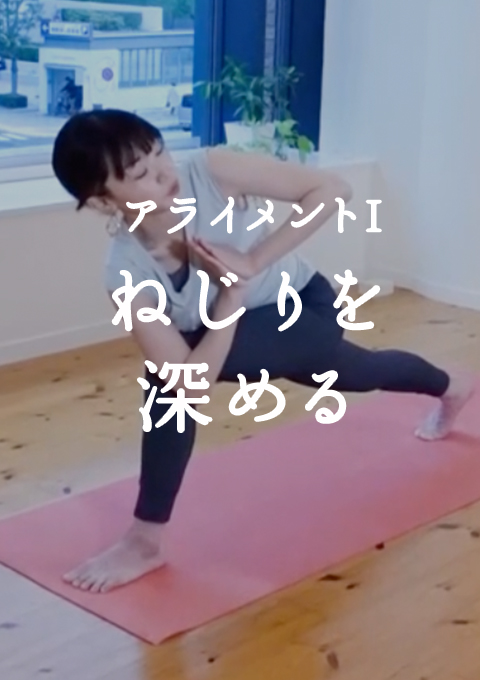 アライメントI ねじりを深める( 20分)