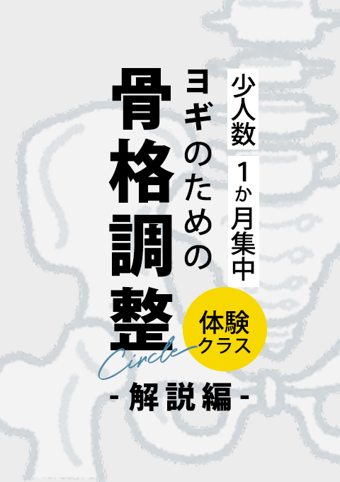 ＜体験クラス＞ヨギのための骨格調整〜解説編〜