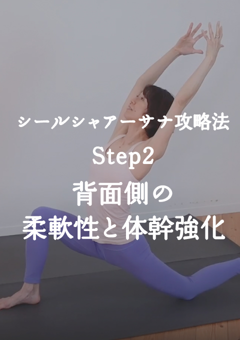 シールシャアーサナ攻略法 Step2 背面側の柔軟性と体幹強化