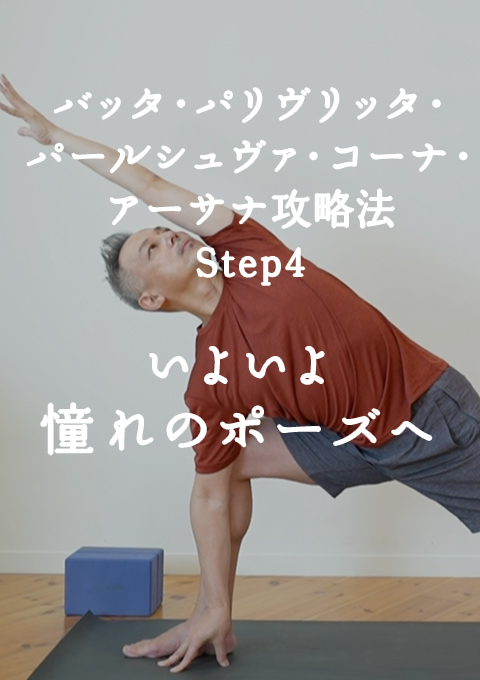 バッタ・パリヴリッタ・パールシュヴァ・コーナ・アーサナ攻略法　流れでチャレンジ